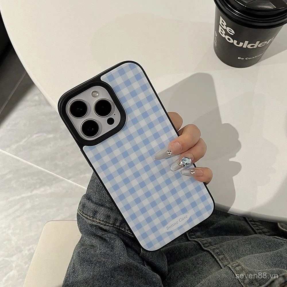 Ốp Điện Thoại Thích Hợp Cho iPhone 7 8 X XS XR XSMAX 11 12 13 14 15 16 17 Pro max Plus Kẻ Sọc Không Khí Cạnh Đen Từ Tính Chống Sốc Vỏ Bảo Vệ Chống Sốc Bao Gồm Tất Cả 8PYL