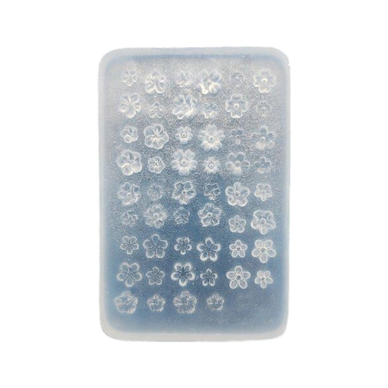 Wellb Khuôn Silicon Trong Suất Hoa Dập Nổi cho Thiết kế Móng Tay Nghệ Thuật