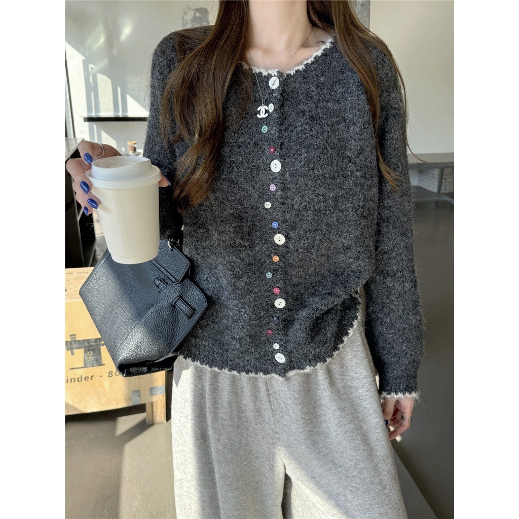 Áo Len Cardigan Dài Tay Cài Nút Nhiều Màu Sắc Cho Nữ, Phong Cách Thu Đông Mới  Dáng Rộng Thời Trang | BigBuy360 - bigbuy360.vn