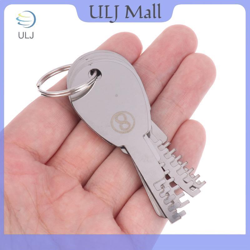 ULJ 1 Bộ Dụng Cụ HUK Khóa Lược Bằng Thép Không Gỉ 9in1 Trọn Bộ Dụng Cụ Sửa Chữa Chìa Khóa Inox Trống.