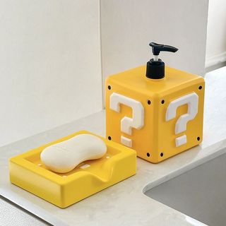 Sáng Tạo Mario Câu Hỏi Mark Hình Xà Phòng Thoát Hộp Hoạt Hình Ngoại Vi Nước Rửa Tay Sữa Tắm Sub-bottling