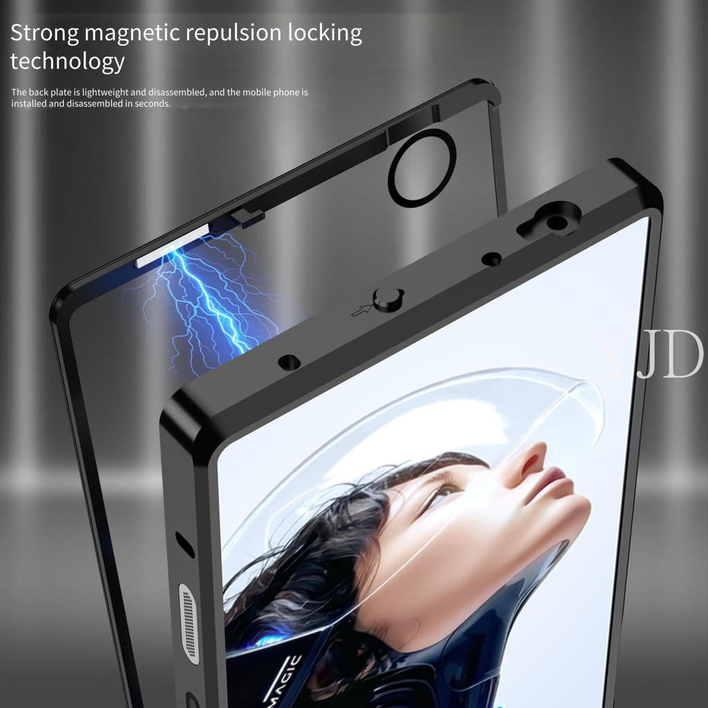Ốp Lưng Cho RedMagic 11 Pro 11Pro + Khung Kim Loại Thể Thao Làm Mát Thiết Kế Khóa Đàn Hồi Tản Nhiệt Chống Rơi Vỏ Điện Thoại