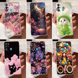 Dành Cho Tecno Pova Neo Ốp Lưng LE6 LE6h Silicon Trong Suốt Sang Trọng Dễ Thương Thỏ Tình Yêu Ngộ nghĩnh Mát Ốp Lưng Techno Pova Neo Ốp lưng Ốp Lưng
