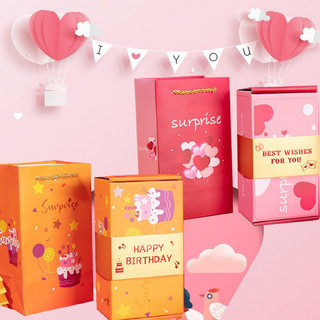 Hộp quà mở bất ngờ - Cơ chế bật, tạo giây phút khó quên, phù hợp mọi dịp，hộp đựng quà，bật nhảy bất ngờ