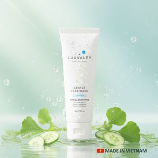 SỮA RỬA MẶT SÁNG DA NGỪA MỤN TUỔI DẬY THÌ DỊU NHẸ AN TOÀN CHO MỌI LÀN DA LUXVALEY GENTLE FACE WASH