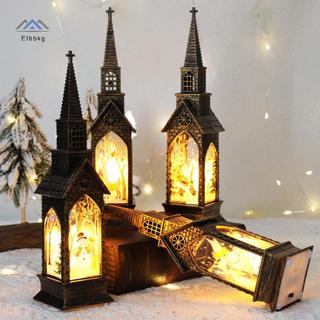 ELBBKG 2024 Giáng Sinh LED Đèn Ngủ Ông Già Noel Người Tuyết Đèn Lồng Đèn Bàn Trang Trí Giáng Sinh Nhà Quà Tặng Giáng Sinh Quà Tặng Mới
