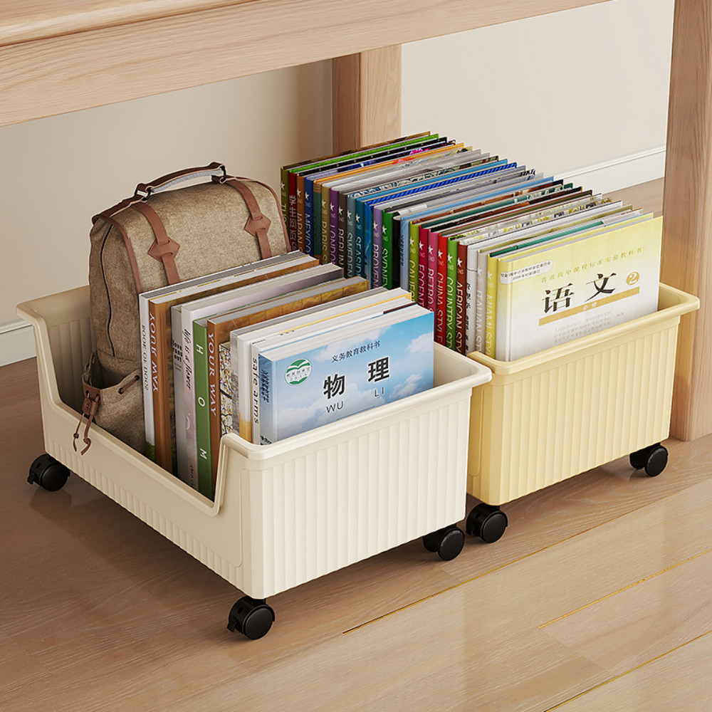 Giỏ Đựng Đồ Có Bánh Xe Để Gầm Bàn, Khay Đựng Đồ Ăn Vặt Di Động