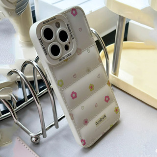 Ốp điện thoại hoa nhỏ đơn giản cho iPhone 17 / 17Air / 16E / 15 Plus / 14 / 13 / 12 / 11 / Pro Max. Chống sốc rơi. Hộp đựng túi khí kiểu áo khoác silicon lỏng che phủ toàn diện