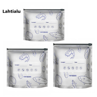 Lahtialu Túi Bảo Quản Chống Mùi Túi Giấy Nhôm Cấp Thực Phẩm Chống Rò Rỉ Đứng Lên Túi Giấy Nhôm Có Dây Kéo Để Bảo Quản Thịt Trái Cây Túi Hút Chân Không Có Thể Tái Sử Dụng Cho Đông Nam