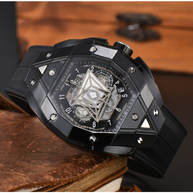 Đồng hồ nam HUBLOT Thời trang Phong cách mới Đa chức năng Mặt số rỗng ...
