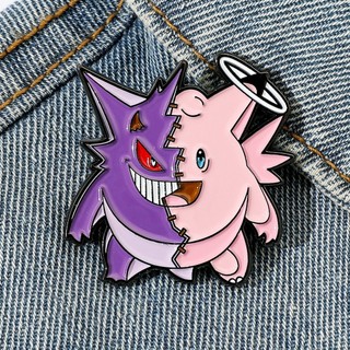1 Cây Gen Dễ Thương‌‌ Mũm mĩm Cậu Bé Quỷ Nhỏ Thiên Thần Thần Kim Loại Thổ Cẩm Pokemon Hợp Kim Huy Hiệu