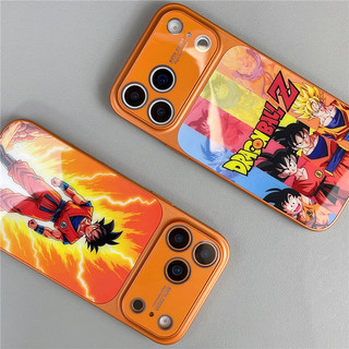 Largewindow cam Dragon Ball Goku anime hoạt hình từ tính Vỏ điện thoại cho iPhone 17 16 15 14 Pro Max