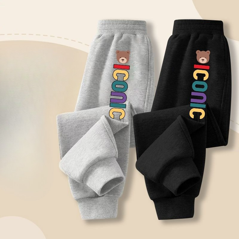 Trẻ Em Hoạt Hình Dễ Thương Quần Mồ Hôi Trẻ Em Quần Jogger Mềm Mại Thoải Mái Quần Dài Hàng Ngày Giờ Chơi Trang Phục