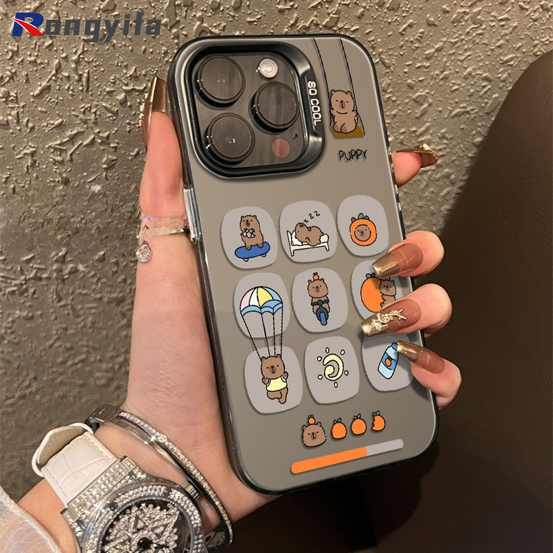 Ốp Điện Thoại Hoạt Hình Capybara Cho Xiaomi 17 Pro Max 15T 15 Ultra 14T 14 Civi 13 Ultra 13T Pro 4G 5G Vỏ Mờ Dễ Thương Ngộ nghĩnh Chống Sốc Ốp Lưng Cứng