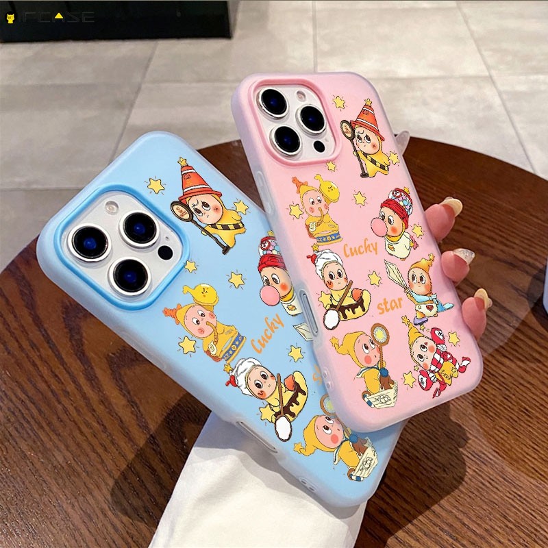 Dành Cho Tecno Pop 10 10C 9 8 7 Pro Pova 7 Neo 6 Pro 5 Spark GO 2 2S 1 1S 4G 5G Ốp Điện Thoại 2 Trong 1 Hai Lớp Xung Quanh Ngôi Sao Lấp Lánh May Mắn Hoạt Hình Dễ Thương Vỏ Mờ