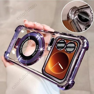 Vỏ Mềm Cho Xiaomi 17 Pro Max 17ProMax Mi17 Xiaomi17Pro 5G 2025 Ốp Chống Sốc Thạch Trong Suốt Có Giá Đỡ Từ Tính Dày Túi Khí Ốp Lưng Điện Thoại