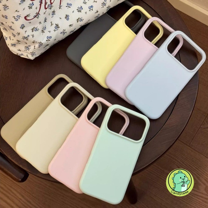 Ốp Điện Thoại Màu Kẹo Ins Style Cho Redmi Note 15 14 13 12 Turbo 12R 12T Pro Plus RedmiNote15 RedmiNote14 Vỏ Chống Sốc Mềm Mờ Đơn Giản Dễ Thương