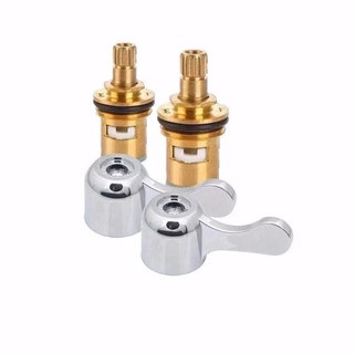 Vòi lõi van đồng Nước nóng lạnh Mở nhanh van tam giác Công tắc máy giặt Lõi van gốm Phụ kiện sửa chữa đầu đồng 【 JYD-ZZ-Z】