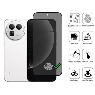 1-2 Chiếc Realme GT8 Pro Kính Cường Lực Chống Gián Điệp Bảo Vệ Màn Hình Riêng Tư Cho Realme GT 8 7 14 13 12 11 Pro Plus 5G