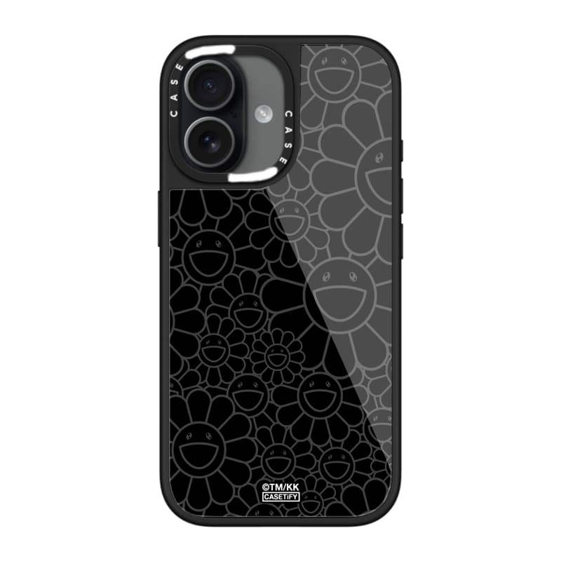 CASECASE X MULTI-FLOWERS (RAINDOW) Ốp lưng kính hút từ tính chống trầy xước cho IPhone 17 Air 16 15 14 Pro Max Plus Ốp lưng cứng có hộp khắc logo