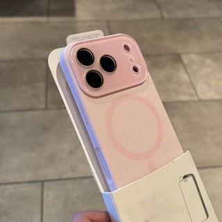 Ốp điện thoại di động từ tính silicon cửa sổ nhỏ tiên tiến cho iPhone17 Pro Max 16 15 14 13 Pro Max bảo vệ ống kính máy ảnh chống sốc Vỏ lưng mềm chống rơi