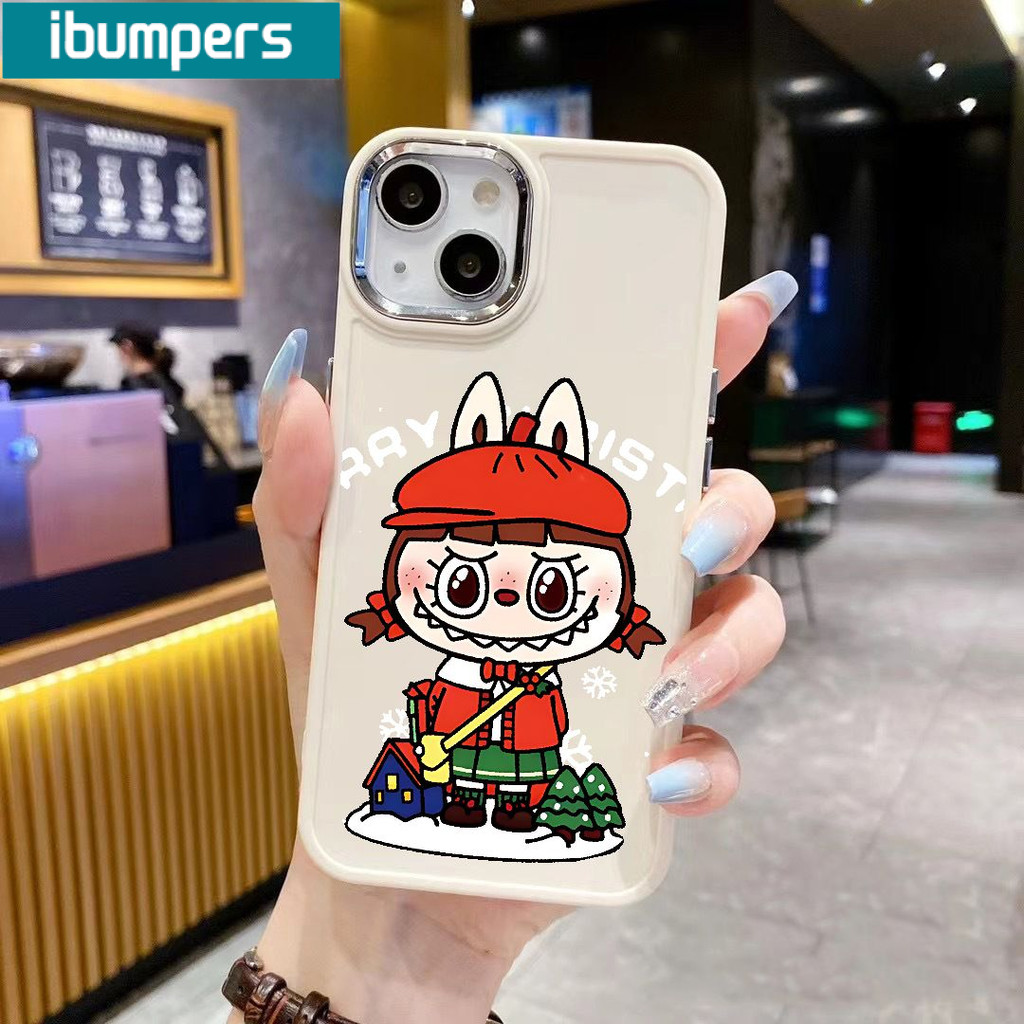 Ibumpers Ốp Điện Thoại Ngộ nghĩnh Dễ Thương Giáng Sinh Họa Tiết Hoạt Hình Silicon Mềm Cao Cấp Chống Sốc Cho iPhone 17 16 15 14 12 13 11 Pro Max IP 7 8 Plus Iphon X XS XR Xs Max