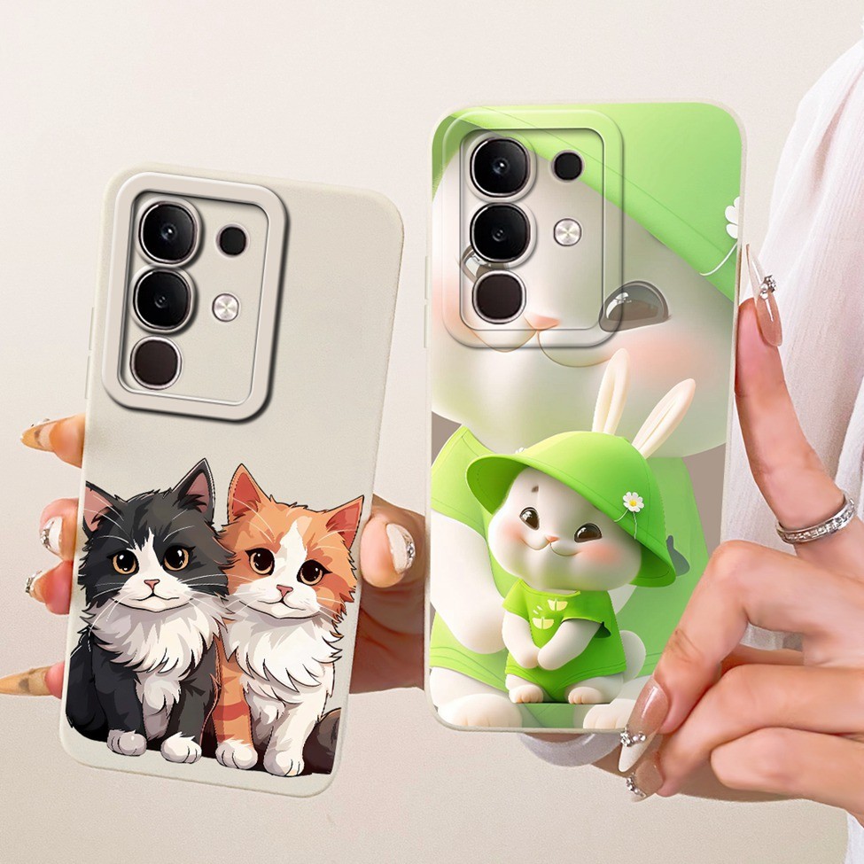 Ốp lưng Vivo iQOO Z10x V2445A Silicone Hoa thời trang sang trọng Kawaii Vỏ điện thoại sơn 2D dễ thương iQOO Z10x Vivo