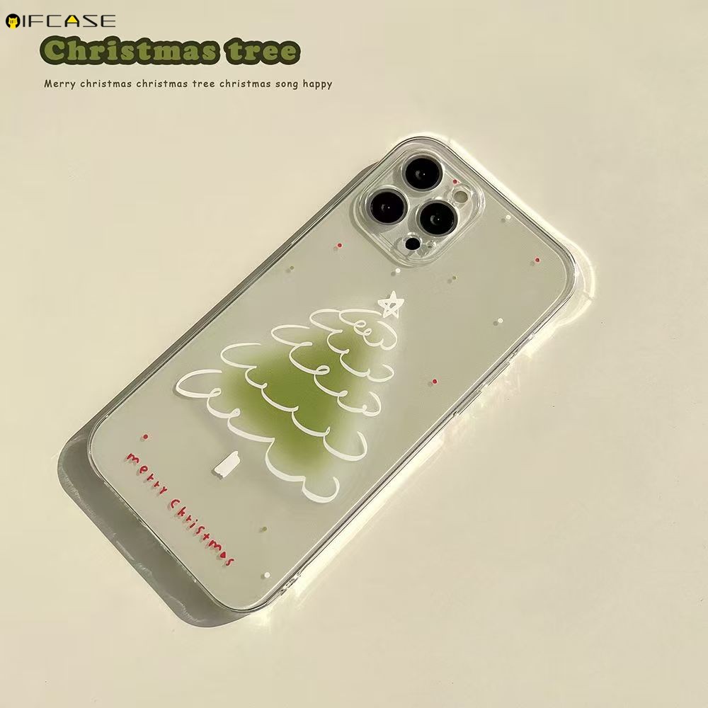 For Nothing Điện thoại 3 3A Pro 2 2A Plus 1 CMF 1 5G 4G Vỏ điện thoại Màu xanh lá cây Giáng sinh vui vẻ Vỏ mềm trong suốt dễ thương