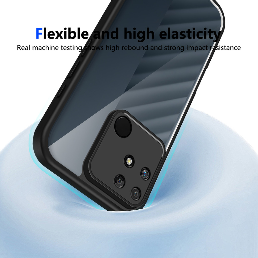 Ốp lưng Realme Narzo 50A Vỏ trong suốt mờ thời trang cho Ốp điện thoại Realme Narzo 50A