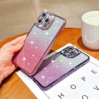 Ốp lưng iPhone đính đá pha lê lấp lánh sang trọng, bảo vệ camera cho iPhone 17 16 15 14 13 12 Pro Max 17 Air