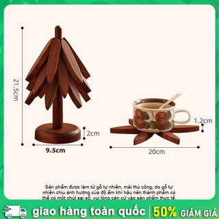 Miếng lót nồi gỗ cao cấp, chống nóng & xước! Bề mặt nhẵn dễ lau, phù hợp mọi bàn ăn.
