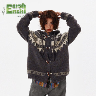 Áo len cardigan cổ điển kiểu Mỹ có mũ - phù hợp cho nam và nữ