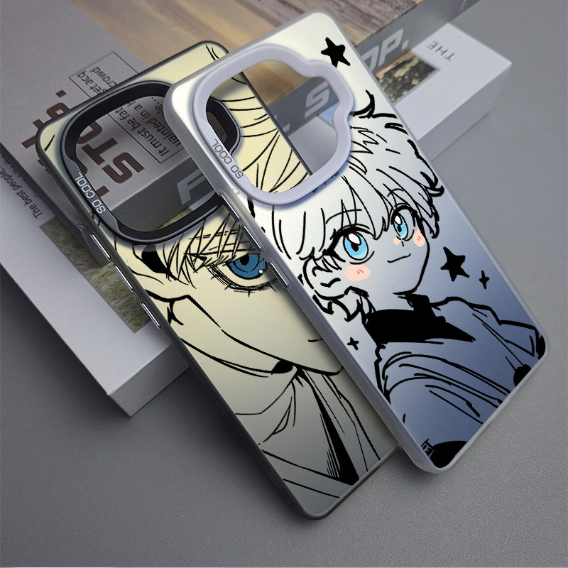 Ốp điện thoại Hunter x Hunter Killua Zoldyck cho iQOO 15 13 12 Pro Z10 Turbo Z9 Z9X Neo 10 Pro Plus Neo 9 Vỏ Laser cứng cho iQOO Z9 Turbo Z8 Vỏ iQOO chống sốc