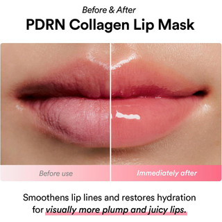 Abib Glazed Jelly Lip Mask, PDRN Collagen Lip Care for Soft & Smooth Lips