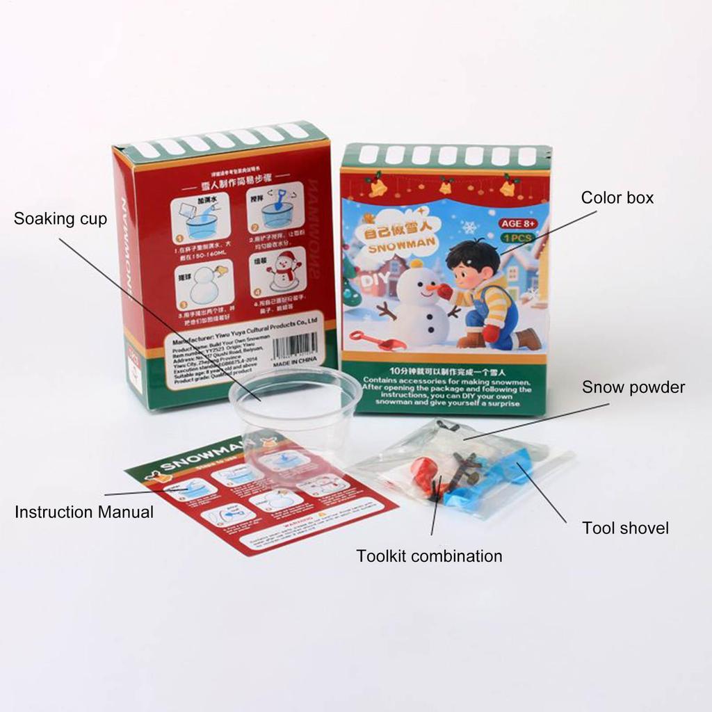 Bộ dụng cụ thủ công người tuyết Giáng sinh Đồ nhồi bông Xây dựng thủ công Giáng sinh thủ công cho trẻ em sonlekvn