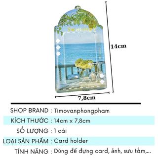 Bao Đựng Card Holder Cute Móc Khoá Ảnh Hoạt Hình Nhiều Mẫu Timo PK99