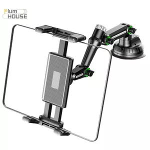 PlumHOUSE Giá Đỡ Máy Tính Bảng Tay Dài Hút Cốc Gắn Cho Pro Air 4-13inch Cho Máy Tính Bảng SUV Xe Tải Kính Chắn Gió Cửa Sổ VN