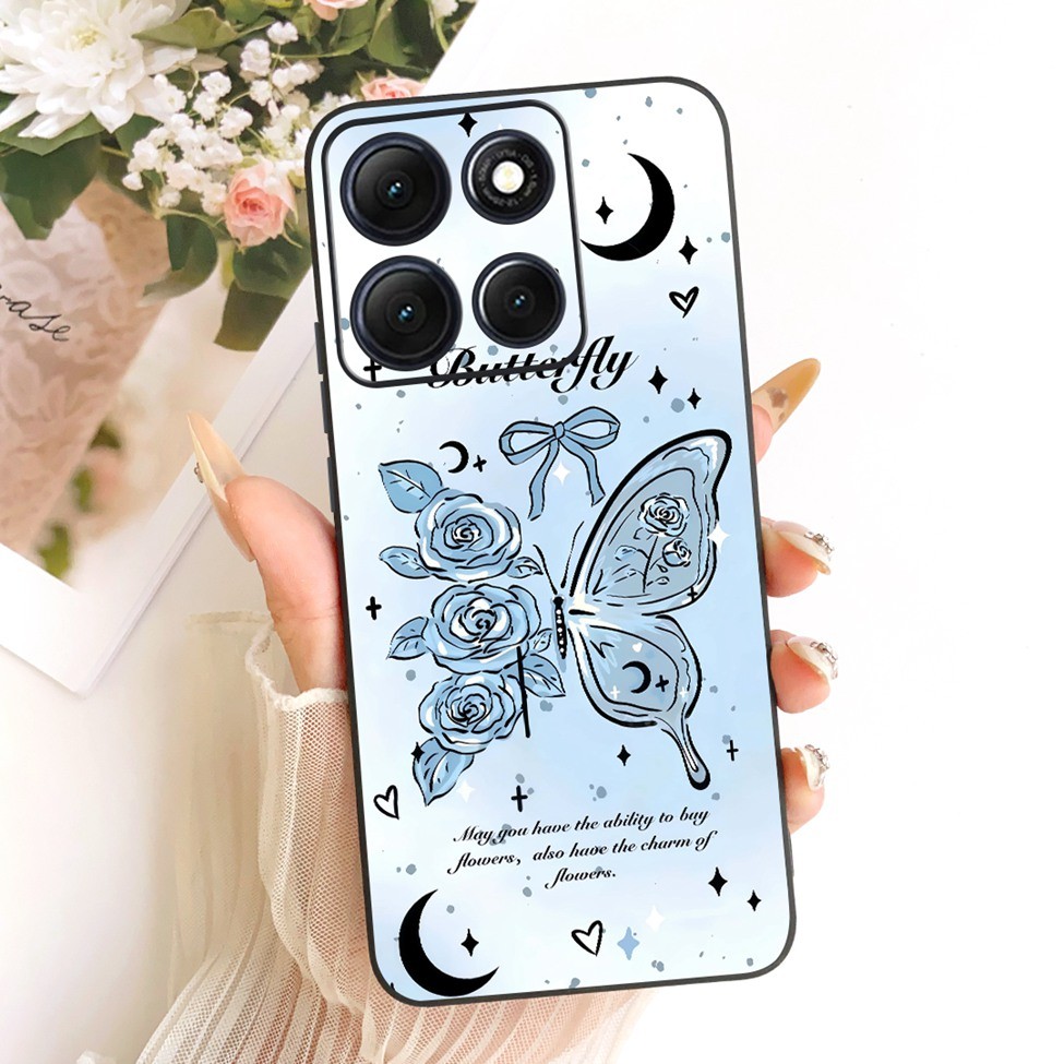 Ốp lưng Motorola Moto G86 Power 5G Vỏ silicon hình mèo dễ thương thời trang hình bướm ngộ nghĩnh