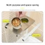 Thức ăn cho chim chống rỉ sét hàng đầu với nền tảng cá rô 2 cốc để gắn lồng Vẹt Hamster Thức ăn cho thú cưng Tưới nước Supp