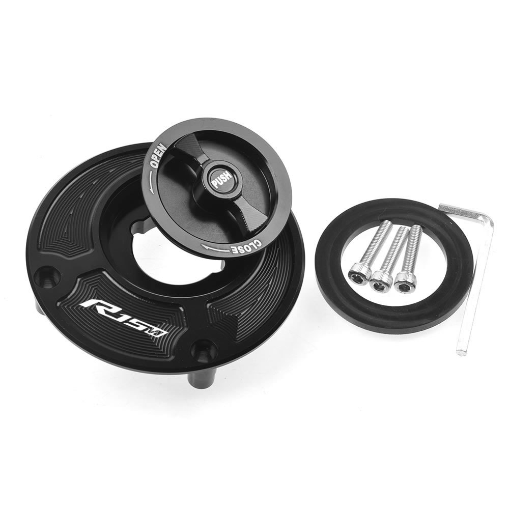 Dành Cho Xe YAMAHA YZF R1 R1M R7 R6 R15 R15M R3 Xe Máy Phát Hành Nhanh Nắp Bình Nhiên Liệu Nhôm CNC Phụ Kiện Khóa Nhanh