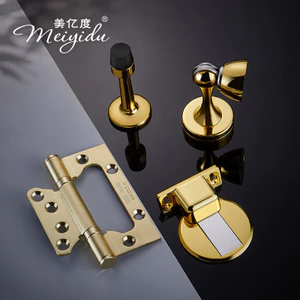 Cửa Hút Vàng Vô Hình Hút Đất Hợp Kim Kẽm Cửa Cảm Ứng Khe Cắm Bản Lề Inox Cửa Gỗ 13cm Bản Lề111308