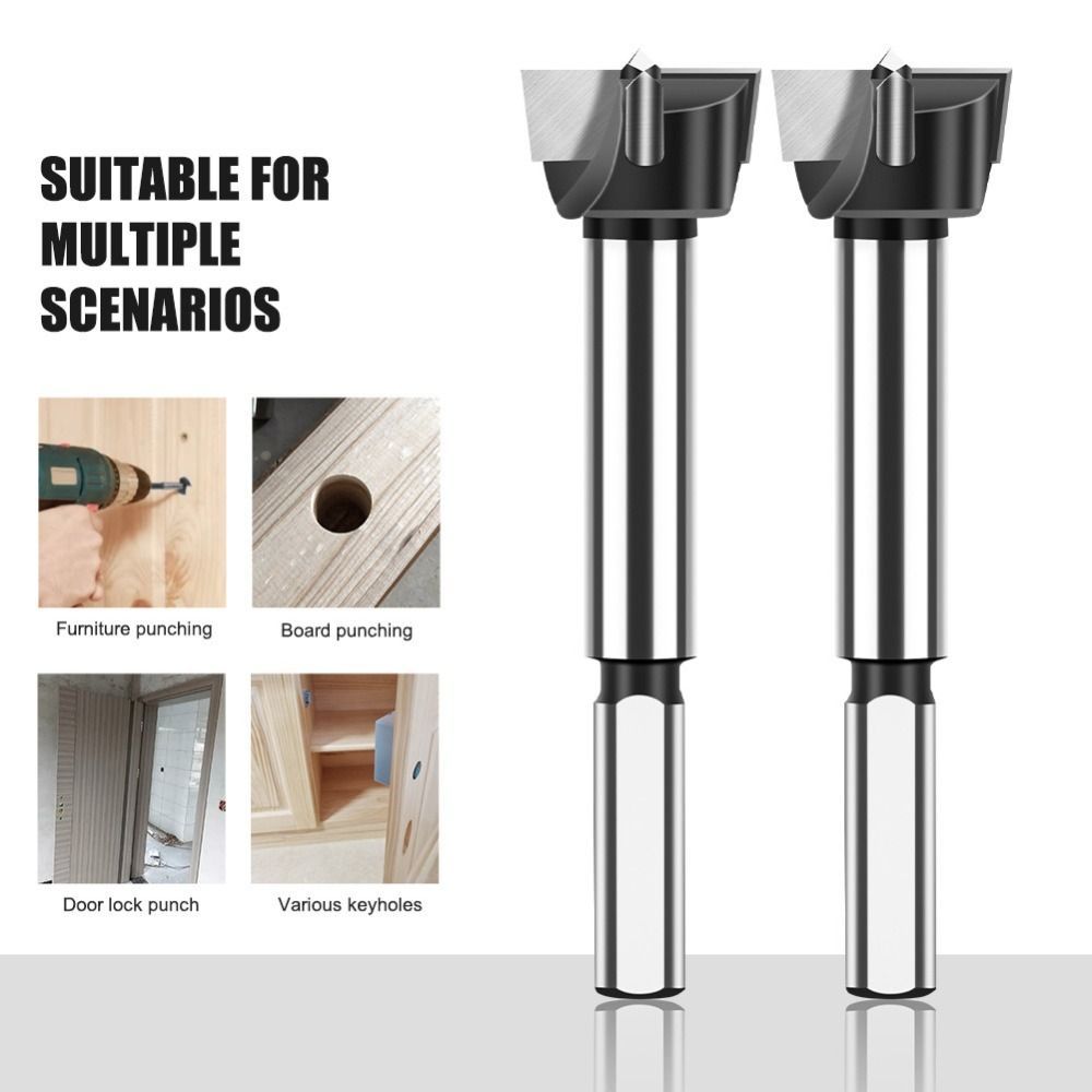 Mũi khoan HOBBYIN, Mũi khoan bản lề cacbua vonfram lưỡi hợp kim, Máy cắt cưa lỗ ba lỗ 12-22mm