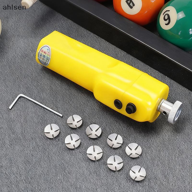 Ahlsen Điện Bida Cue Tip Shaper Bi-a Đầu Bể Bơi Lặn Shaper Bể Bơi Di Động Cue Đầu Điều Chỉnh Và Công Cụ Sửa Chữa Để Thay Đổi PH