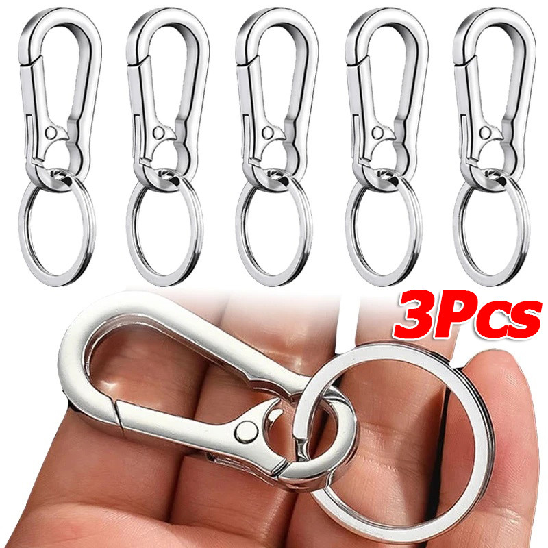 1 / 3 Chiếc Bầu Khóa Móc Khóa Leo Núi / Vòng Móc Chìa Khóa Kim Loại / Kẹp Thắt Lưng Chống Mất
