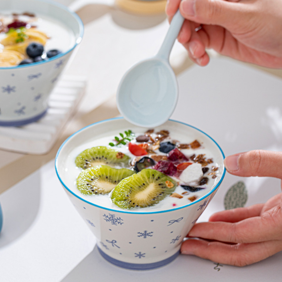 Bát Ăn Cơm, Bát Sứ In Hình Dễ Thương, Bát Ăn Súp, Sữa Chua BAT030