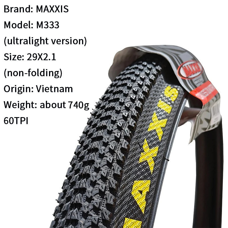 Maxxis M333 PACE Mtb Lốp Xe Đạp 26 * 1.95 26 * 2.1 27.5 X1.95 27.5x2.1 29 x 2.1 29er Xe Đạp Leo Núi Dây Thép Lốp Xe Đạp 1PC