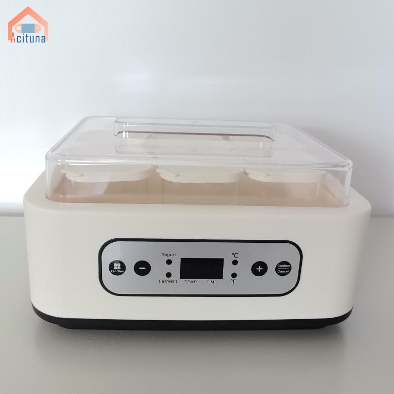 Máy Làm Sữa Chua Acuna Với 6 Cốc Thủy Tinh Dễ Dàng Chuyên Nghiệp Dung Tích Lớn Hộ Gia Đình Natto Maker Tiết Kiệm Năng Lượng Đa Năng