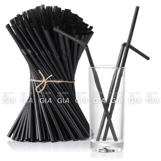 [Rẻ vô địch] Ống hút gập cong đen Thuận Lợi phi 6 bịch 80 cái