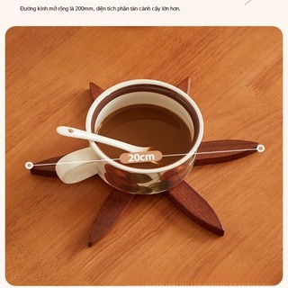 Miếng lót nồi gỗ cao cấp, chống nóng & xước! Bề mặt nhẵn dễ lau, phù hợp mọi bàn ăn.