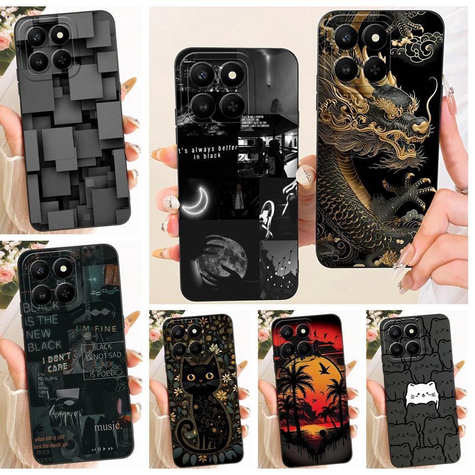 Ốp Cho Honor 400 Smart / Honor X7D 4G Ốp lưng Dragon Sun Moon Night Thẩm Mỹ Ốp Lưng Silicon Lỏng Mềm